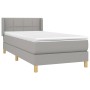 Cama box spring con colchón tela gris claro 90x200 cm de , Camas y somieres - Ref: Foro24-3130241, Precio: 308,24 €, Descuent...