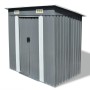 Caseta de jardín de metal gris de vidaXL, Cobertizos - Ref: Foro24-42982, Precio: 195,46 €, Descuento: %