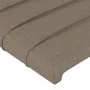 Kopfteil mit LED aus taupegrauem Stoff 103x16x118/128 cm von , Kopf- und Fußteile - Ref: Foro24-3124182, Preis: 79,16 €, Raba...