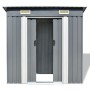 Caseta de jardín de metal gris de vidaXL, Cobertizos - Ref: Foro24-42982, Precio: 195,46 €, Descuento: %