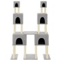 Rascador para gatos con postes de sisal gris claro 199 cm en Mobiliario para gatos | Comprar online en Foru.es