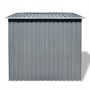 Caseta de jardín de metal gris de vidaXL, Cobertizos - Ref: Foro24-42982, Precio: 195,46 €, Descuento: %