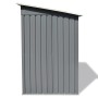 Caseta de jardín de metal gris de vidaXL, Cobertizos - Ref: Foro24-42982, Precio: 195,46 €, Descuento: %