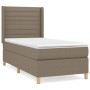 Cama box spring con colchón tela gris taupe 90x200 cm de , Camas y somieres - Ref: Foro24-3132045, Precio: 390,07 €, Descuent...