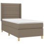 Cama box spring con colchón tela gris taupe 90x200 cm de , Camas y somieres - Ref: Foro24-3132045, Precio: 390,07 €, Descuent...