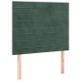 Cama box spring con colchón terciopelo verde oscuro 90x200 cm de , Camas y somieres - Ref: Foro24-3132720, Precio: 364,90 €, ...