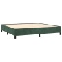 Cama box spring con colchón terciopelo verde oscuro 200x200 cm de , Camas y somieres - Ref: Foro24-3132762, Precio: 720,36 €,...