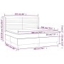 Cama box spring con colchón terciopelo verde oscuro 200x200 cm de , Camas y somieres - Ref: Foro24-3132762, Precio: 720,36 €,...