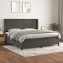 Cama box spring con colchón terciopelo gris oscuro 200x200 cm de , Camas y somieres - Ref: Foro24-3132760, Precio: 602,69 €, ...