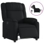 Sillón reclinable eléctrico de cuero sintético negro en Sillones | Comprar online en Foru.es