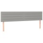 Cama box spring con colchón tela y LED gris claro 200x200 cm de , Camas y somieres - Ref: Foro24-3133261, Precio: 587,55 €, D...