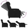 Sillón reclinable eléctrico de cuero sintético negro en Sillones | Comprar online en Foru.es
