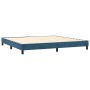Cama box spring colchón y LED terciopelo azul oscuro 200x200 cm de , Camas y somieres - Ref: Foro24-3134487, Precio: 567,68 €...