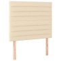 Cama box spring con colchón y LED tela crema 120x200 cm de , Camas y somieres - Ref: Foro24-3135506, Precio: 440,36 €, Descue...