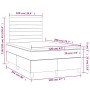 Cama box spring con colchón y LED tela crema 120x200 cm de , Camas y somieres - Ref: Foro24-3135506, Precio: 440,36 €, Descue...