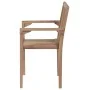 Sillas apilables de jardín 2 unidades madera maciza de teca de vidaXL, Sillas de jardín - Ref: Foro24-43041, Precio: 246,65 €...