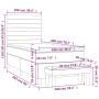 Cama box spring con colchón tela color crema 100x200 cm de , Camas y somieres - Ref: Foro24-3137218, Precio: 379,96 €, Descue...