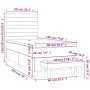 Cama box spring con colchón tela gris claro 90x190 cm de , Camas y somieres - Ref: Foro24-3137197, Precio: 333,81 €, Descuent...