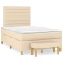 Cama box spring con colchón tela color crema 120x200 cm de , Camas y somieres - Ref: Foro24-3137226, Precio: 469,30 €, Descue...