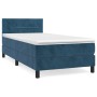Cama box spring con colchón terciopelo azul oscuro 90x200 cm de , Camas y somieres - Ref: Foro24-3141285, Precio: 309,87 €, D...