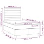 Cama box spring con colchón tela color crema 120x200 cm de , Camas y somieres - Ref: Foro24-3141846, Precio: 432,05 €, Descue...