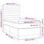 Box spring bed with light gray fabric mattress 100x200 cm by , Beds and slatted bases - Ref: Foro24-3141833, Price: 326,24 €,...