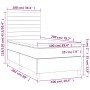 Cama box spring con colchón tela gris claro 100x200 cm de , Camas y somieres - Ref: Foro24-3141833, Precio: 331,33 €, Descuen...
