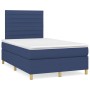 Cama box spring con colchón tela azul 120x200 cm de , Camas y somieres - Ref: Foro24-3142407, Precio: 437,34 €, Descuento: %