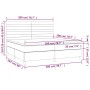 Cama box spring con colchón terciopelo verde oscuro 200x200 cm de , Camas y somieres - Ref: Foro24-3143106, Precio: 699,33 €,...