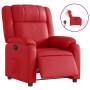 Sillón reclinable eléctrico de cuero sintético rojo en Sillones | Comprar online en Foru.es