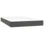 Cama box spring con colchón terciopelo gris oscuro 120x200 cm de , Camas y somieres - Ref: Foro24-3143074, Precio: 391,39 €, ...