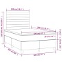 Cama box spring con colchón terciopelo gris oscuro 120x200 cm de , Camas y somieres - Ref: Foro24-3143074, Precio: 391,39 €, ...