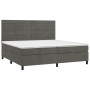 Cama box spring con colchón terciopelo gris oscuro 200x200 cm de , Camas y somieres - Ref: Foro24-3143104, Precio: 584,77 €, ...