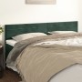 Cabeceros 2 unidades de terciopelo verde oscuro 90x5x78/88 cm de , Cabeceros y pies de cama - Ref: Foro24-346183, Precio: 70,...