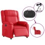 Sillón reclinable eléctrico de cuero sintético rojo en Sillones | Comprar online en Foru.es