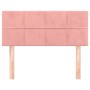 Cabecero de terciopelo rosa 90x5x78/88 cm de , Cabeceros y pies de cama - Ref: Foro24-346031, Precio: 51,68 €, Descuento: %