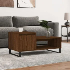 Oak brown plywood coffee table 100x50x45 cm by , Coffee table - Ref: Foro24-830843, Price: 47,84 €, Discount: %