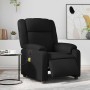 Sillón de masaje reclinable eléctrico cuero sintético negro en Sillones | Comprar online en Foru.es
