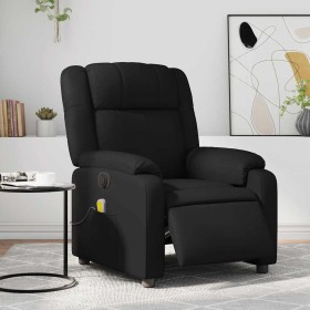 Sillón de masaje reclinable eléctrico cuero sintético negro en Sillones | Comprar online en Foru.es