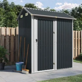 Cobertizo de jardín acero galvanizado antracita 192x152,5x237cm de , Cobertizos - Ref: Foro24-364531, Precio: 277,27 €, Descu...