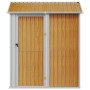 Cobertizo jardín acero galvanizado marrón claro 192x152,5x237cm de , Cobertizos - Ref: Foro24-364533, Precio: 277,99 €, Descu...