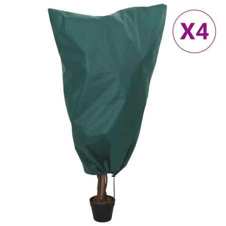 Cubierta para plantas con cordón 4 uds 70 g/m² 0,8x0,8m de , Accesorios de jardinería - Ref: Foro24-364883, Precio: 14,90 €, ...