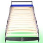 Cama infantil con forma de coche carreras y LED 90x200 cm azul de vidaXL, Cunas y camas para niños - Ref: Foro24-243937, Prec...