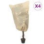 Cubierta para plantas con cordón 4 uds 70 g/m² 0,8x1 m de , Accesorios de jardinería - Ref: Foro24-364874, Precio: 14,16 €, D...