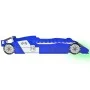 Cama infantil con forma de coche carreras y LED 90x200 cm azul de vidaXL, Cunas y camas para niños - Ref: Foro24-243937, Prec...