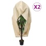 Cubiertas para plantas con cremallera 2 uds 70 g/m² 3,14x2,5 m de , Accesorios de jardinería - Ref: Foro24-3203532, Precio: 4...