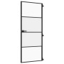 Puerta interior delgada negra vidrio y aluminio 83x201,5 cm de , Puertas para el hogar - Ref: Foro24-155118, Precio: 239,41 €...