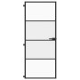 Puerta interior delgada negra vidrio y aluminio 83x201,5 cm de , Puertas para el hogar - Ref: Foro24-155118, Precio: 239,41 €...