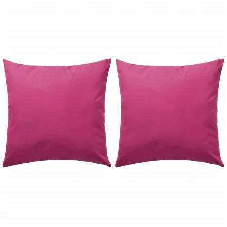 Cojines para exteriores 2 unidades 45x45 cm rosa de vidaXL, Cojines - Ref: Foro24-132294, Precio: 35,76 €, Descuento: %