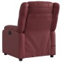 Sillón masaje reclinable eléctrico cuero sintético rojo tinto en Sillones | Comprar online en Foru.es